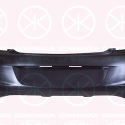 Bumper, Rear, black, 14 04 718 (OPEL), 14 04 728 (OPEL), 42346897 (OPEL), 94506861 (OPEL)