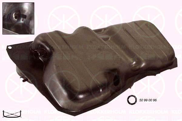 Fuel Tank, inj, 42L, 2/3-drs, S, with gaskets/seals, 802285 (OPEL), 90297337 (OPEL)