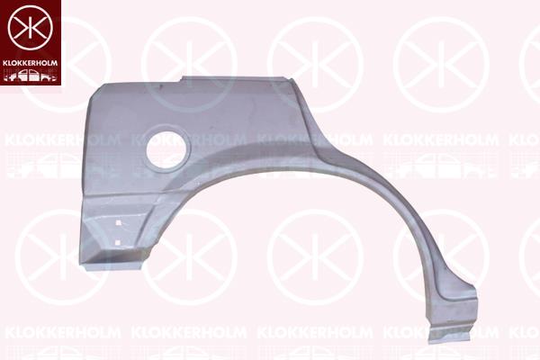 Quarter Panel, 5-drs, Wheel Arch Border, Right Rear, Lower Section, 183126 (OPEL), 90139804 (OPEL)