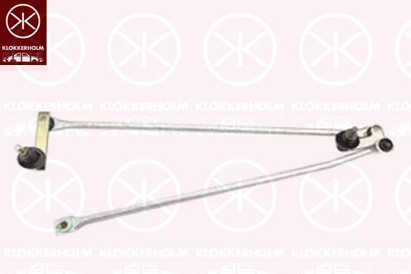 Wiper Linkage, Front, Set, for left-hand drive vehicles, 1274072 (OPEL), 22031055 (OPEL)