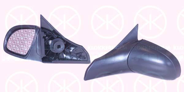 Exterior Mirror, for electric mirror adjustment, Convex, Heatable, Left, 14 27 444 (OPEL), 90482043 (OPEL)