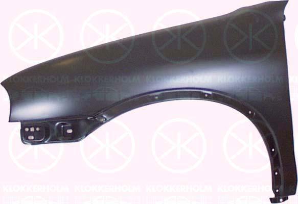 Wing, Left Front, without hole for direction indicator, 11 01 137 (OPEL), 90387048 (OPEL)