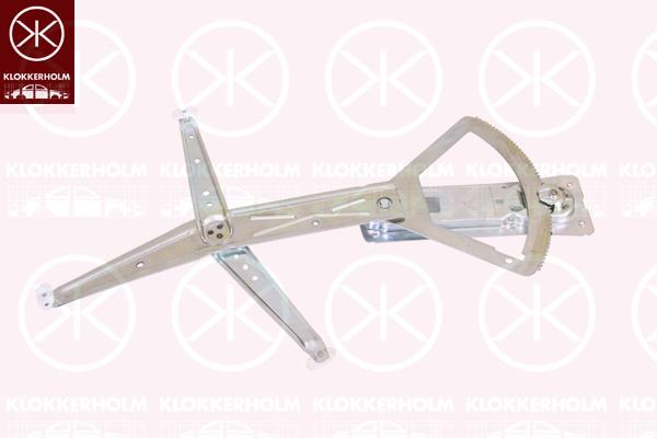 Window Regulator, 2-dr, Manual, Right, 01 40 228 (OPEL), 0140228 (OPEL), 90388866 (OPEL)