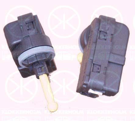 Actuator, headlight levelling, Valeo type, Electric, 09114334 (OPEL), 12 07 525 (OPEL)