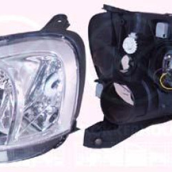 Headlight, H7/H7, with motor for headlamp levelling, Left, 12 16 142 (OPEL), 93173253 (OPEL)