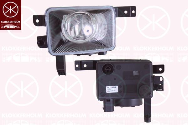 Front Fog Light, H3, ZKW, Left Front, 13118670 (OPEL), 13262882 (OPEL), 13270399 (OPEL), 17 10 374 (OPEL)