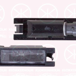 Licence Plate Light, with bulb holder, 09164143 (OPEL), 1217217 (OPEL), 1217218 (OPEL), 1713502 (OPEL), 62 23 506 (OPEL), 90442396 (OPEL), 9164143 (OPEL)