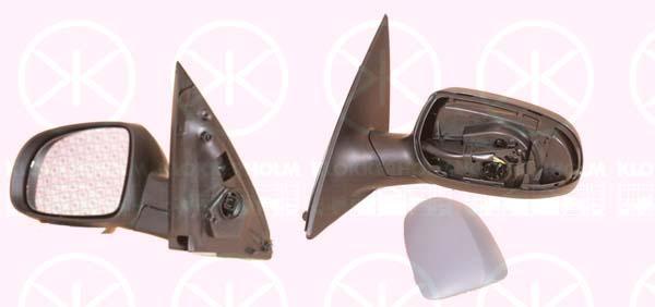 Exterior Mirror, w/primer, for electric mirror adjustment, Convex, Heatable, Right, 14 28 308 (OPEL), 24420996 (OPEL)