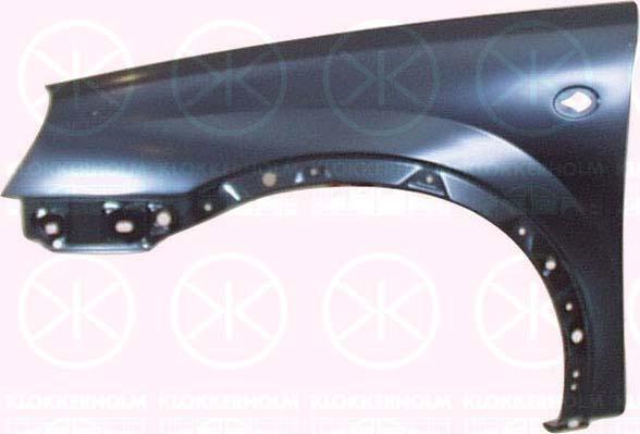 Wing, Left Front, with hole for direction indicator, 09196448 (OPEL), 11 01 031 (OPEL), 9196448 (OPEL)