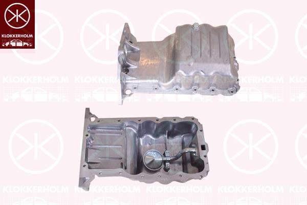 Oil Sump, Aluminium, 06 52 005 (OPEL), 09128622 (OPEL), 652005 (OPEL)