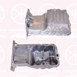 Oil Sump, Aluminium, 06 52 005 (OPEL), 09128622 (OPEL), 652005 (OPEL)