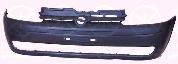 Bumper, Front, black, 09184988 (OPEL), 14 00 231 (OPEL)