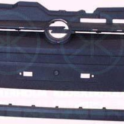 Bumper, Front, black, with holes for trim/protective strip, 14 00 286 (OPEL), 93174593 (OPEL)