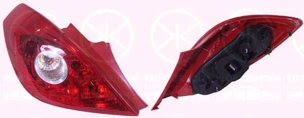 Tail Light Assembly, 3-drs, with bulb holder, Left, 12 22 132 (OPEL), 12 22 139 (OPEL), 93189092 (OPEL), 93189099 (OPEL)