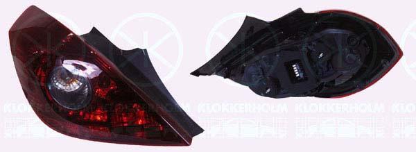 Tail Light Assembly, 3-drs, OPC, with bulb holder, Right, 12 22 150 (OPEL), 93189402 (OPEL)