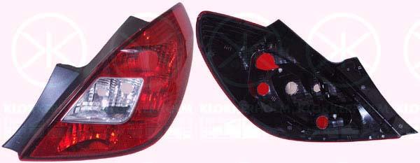 Tail Light Assembly, 5-drs, without bulb holder, Right, 12 22 137 (OPEL), 12 22 535 (OPEL), 93189097 (OPEL), 93190951 (OPEL)