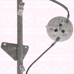 Window Regulator, 4-dr, without electric motor, Electric, Left Front, 13188490 (OPEL), 39161986 (OPEL), 51 40 115 (OPEL)