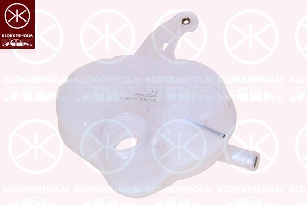 Expansion Tank, coolant, without cap, 13 04 009 (OPEL), 13 04 527 (OPEL), 13312277 (OPEL), 55702164 (OPEL)