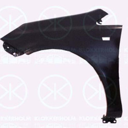 Wing, Left Front, with hole for direction indicator, Zinc-coated, 61 02 363 (OPEL), 93189645 (OPEL)