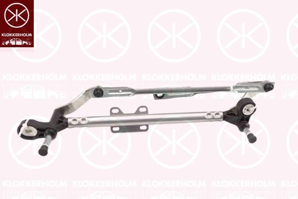 Wiper Linkage, Front, Set, for left-hand drive vehicles, 1270814 (OPEL), 13182340 (OPEL), 13432685 (OPEL), 13182342 (OPEL)