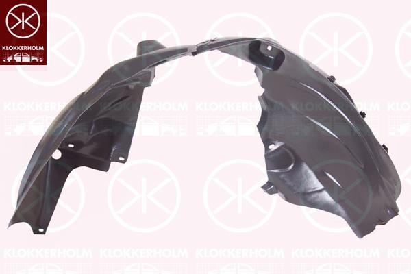 Liner, wheelhouse, Plastic, Left Front, 13187354 (OPEL)