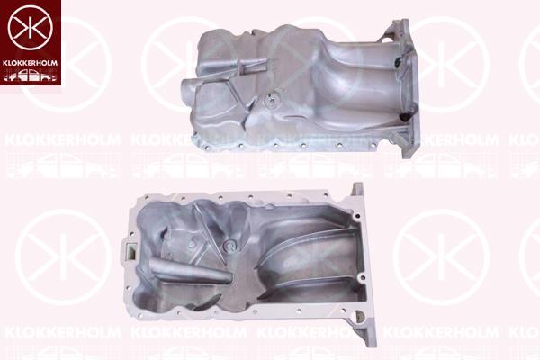 Oil Sump, Aluminium, 06 52 032 (OPEL), 55562729 (OPEL)