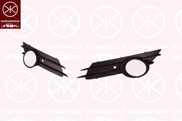 Ventilation Grilles, bumper, Left Front, with hole(s) for fog lights, not for trim level: OPC, 13229484 (OPEL), 64 00 634 (OPEL)