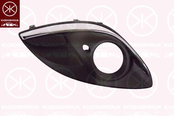 Ventilation Grilles, bumper, Right Front, with hole(s) for fog lights, not for trim level: OPC, 13344799 (OPEL), 14 00 867 (OPEL)