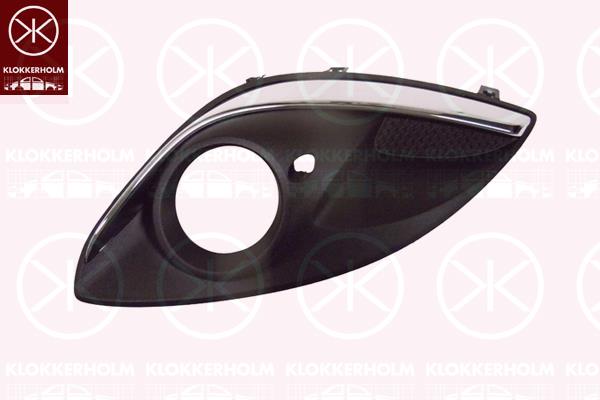 Ventilation Grilles, bumper, Left Front, with hole(s) for fog lights, not for trim level: OPC, 13344798 (OPEL), 14 00 873 (OPEL)