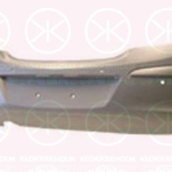 Bumper, w/primer, 3-drs, Rear, with hole(s) for parking distance control, not for trim level: Sport, GSI, XSI, SRI, 13179893 (OPEL), 12 39 528 (OPEL), 14 04 557 (OPEL), 93189909 (OPEL)