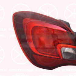 Tail Light Assembly, 3-drs, without bulb holder, Left, 1222567 (OPEL), 13454498 (OPEL), 39090650 (OPEL)