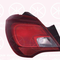 Tail Light Assembly, 5-drs, without bulb holder, Right, 1222566 (OPEL), 13454497 (OPEL), 39090648 (OPEL)