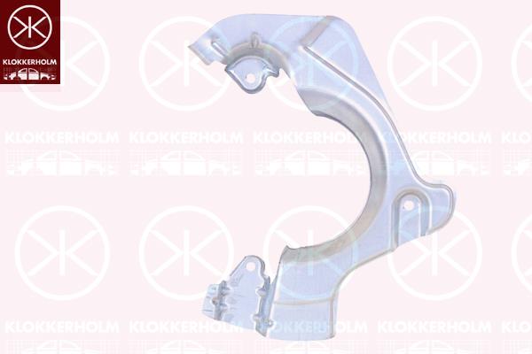 Splash Guard, brake disc, Front Axle Left, for brake disc diameter [mm]: 257, Zinc-coated, 52129189 (FIAT), 543926 (OPEL), 55700932 (OPEL), 55700932 (FIAT)