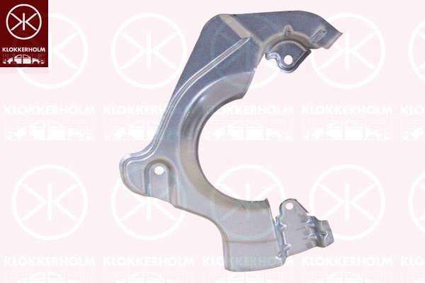 Splash Guard, brake disc, Front Axle Right, for brake disc diameter [mm]: 257, Zinc-coated, 52129190 (FIAT), 543930 (OPEL), 55700934 (OPEL), 55700934 (FIAT)