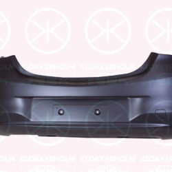 Bumper, w/primer, Rear, 13399547 (OPEL), 14 04 689 (OPEL), 14 04 727 (OPEL), 39002839 (OPEL)