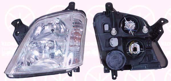 Headlight, H7/H1, for vehicles with headlight levelling, T.Y.C, Right, Illuminance [lx]: 17.5, 12 16 152 (OPEL), 93175365 (OPEL)