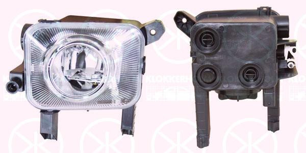 Front Fog Light, H3, Left Front, Housing Colour: black, 13262044 (OPEL), 17 10 360 (OPEL)