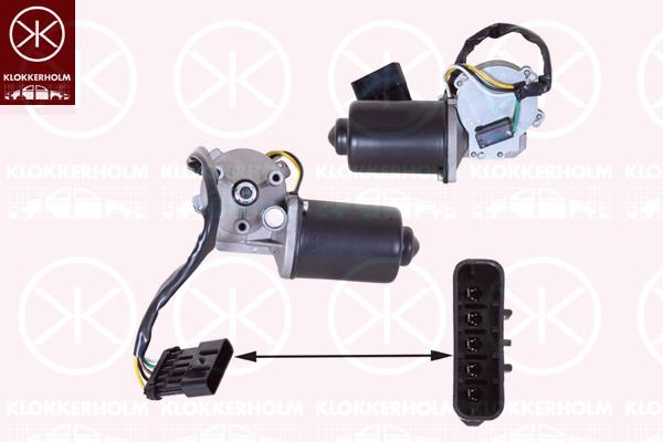 Wiper Motor, Front, Voltage [V]: 12, 23003807 (OPEL), 6270045 (OPEL)