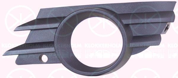 Ventilation Grilles, bumper, Right Front, with hole(s) for fog lights, 13198745 (OPEL), 14 00 568 (OPEL)