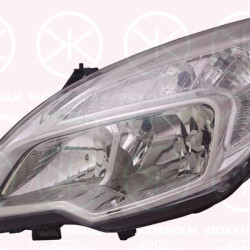 Headlight, Right, H7/H1, W21/5W, with motor for headlamp levelling, Varroc, 12 16 050 (OPEL), 13253630 (OPEL), 13305776 (OPEL)