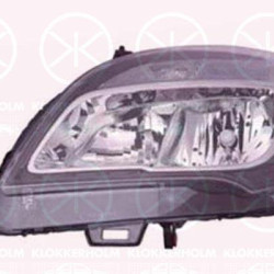 Headlight, Left, H7/H1, with motor for headlamp levelling, Varroc, 1216805 (OPEL), 13372335 (OPEL)