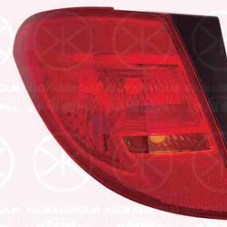 Tail Light Assembly, Left, Outer section, Indicator Colour: Smoke Grey, without bulb holder, 12 22 484 (OPEL), 13435491 (OPEL)