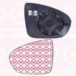 Mirror Glass, exterior mirror, Left, Heatable, Aspherical, 13258014 (OPEL), 1428488 (OPEL)