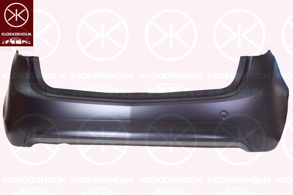 Bumper, w/primer, Rear, 14 00 825 (OPEL), 93168484 (OPEL)