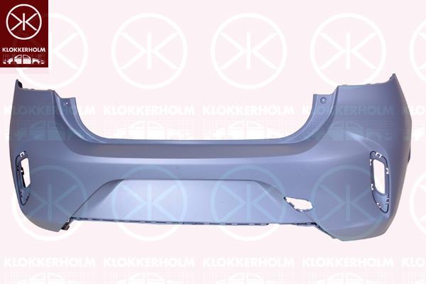 Bumper, w/primer, Rear, 166335691T (OPEL), 166335761T (OPEL)