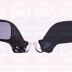 Opel Agila Veidrodis, for electric mirror adjustment, Convex, Left, Housing Colour: black, 09209149 (OPEL), 09210087 (OPEL), 4705259 (OPEL), 4705558 (OPEL)