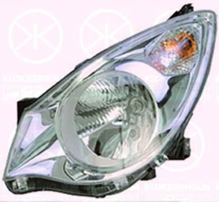 Priekinis žibintas, H4, with motor for headlamp levelling, Right, Illuminance [lx]: 12.5, 47 09 124 (OPEL), 93 19 396 (OPEL), 93193969 (OPEL)