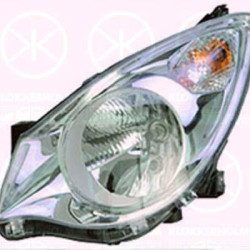 Priekinis žibintas, H4, with motor for headlamp levelling, Right, Illuminance [lx]: 12.5, 47 09 124 (OPEL), 93 19 396 (OPEL), 93193969 (OPEL)