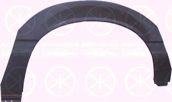 Quarter Panel, 2-dr, Wheel Arch Border, Repair Panel, Right Rear, 