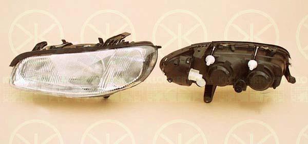 Headlight, H1/H1, for vehicles with headlight levelling, T.Y.C, Left, Illuminance [lx]: 12.5, 12 16 497 (OPEL), 90487567 (OPEL)